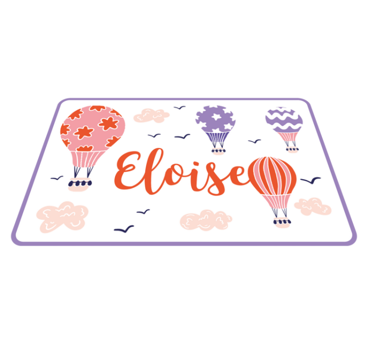 Vibrant Hot Air custom floor mat - TenStickers