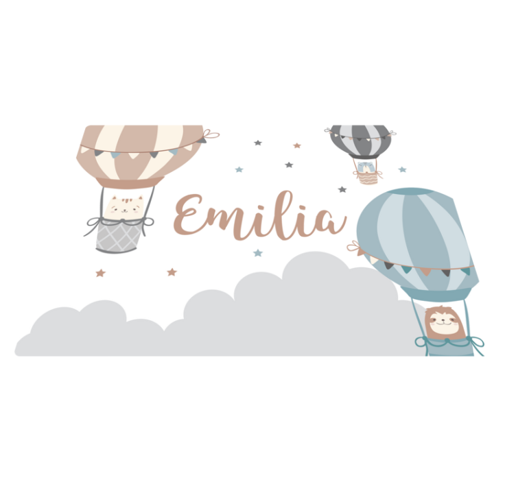 Aerial Balloons custom floor mat - TenStickers