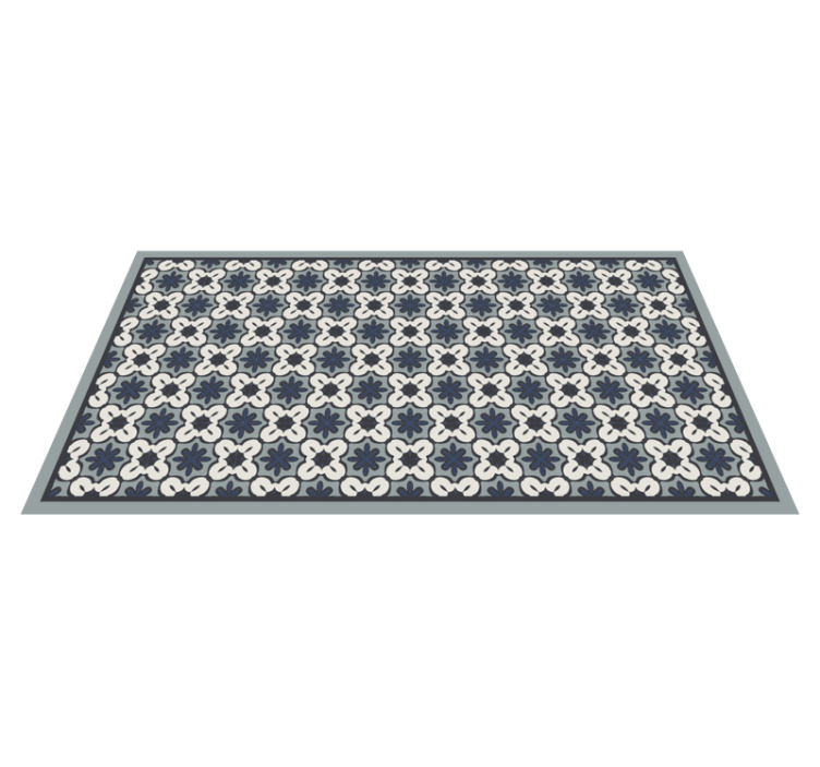 Hydraulic blue Gracia style tile carpet - TenStickers