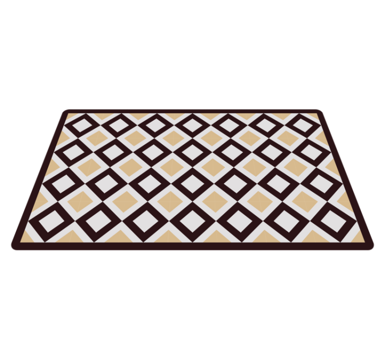 Diamon element geometric rug - TenStickers