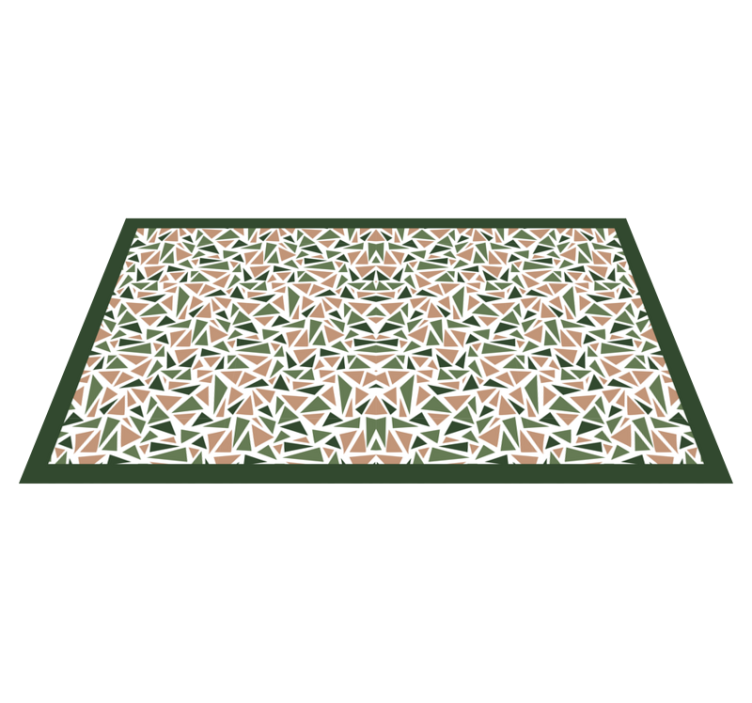 Abstract Triangle Pattern geometric rug - TenStickers