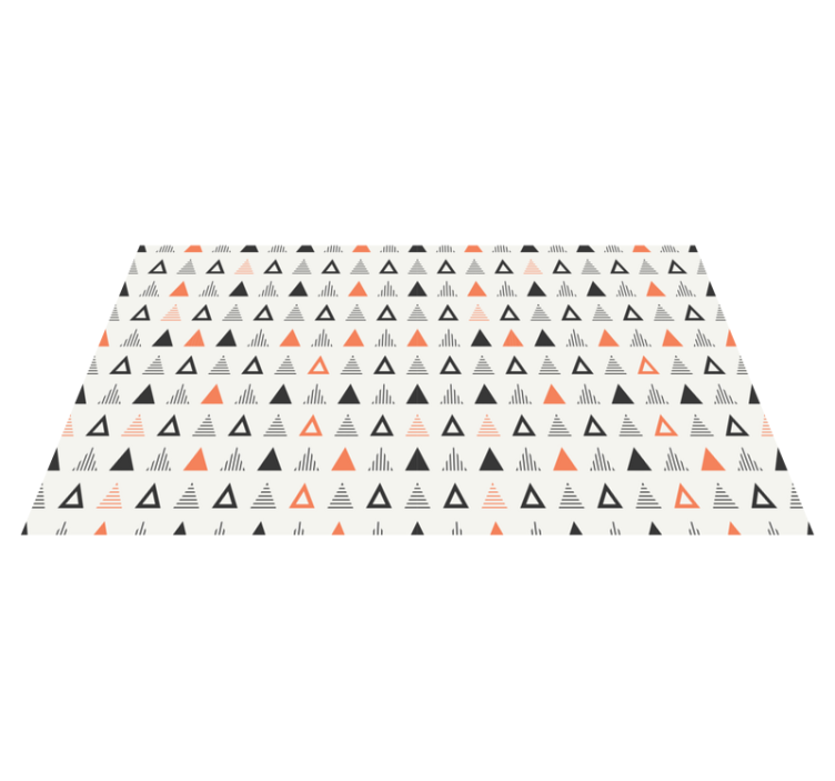 Small triangles pattern nordic rug - TenStickers