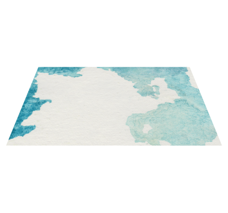 Gentle aqua effect bathroom mat - TenStickers