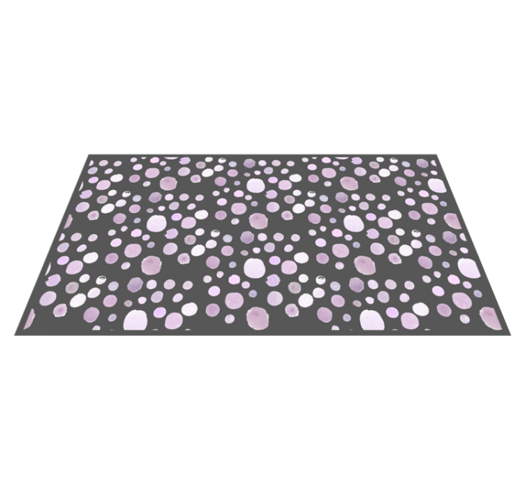 Soft polka dots texture rug - TenStickers