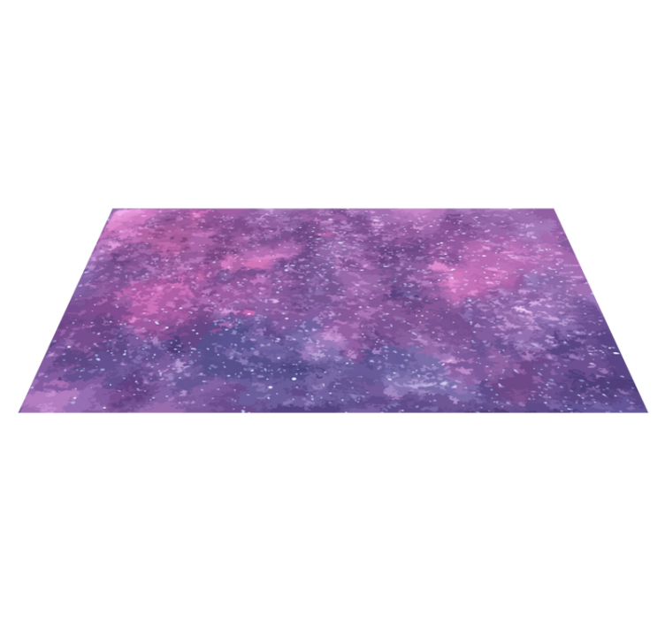 Starlit Galaxy View star rug - TenStickers