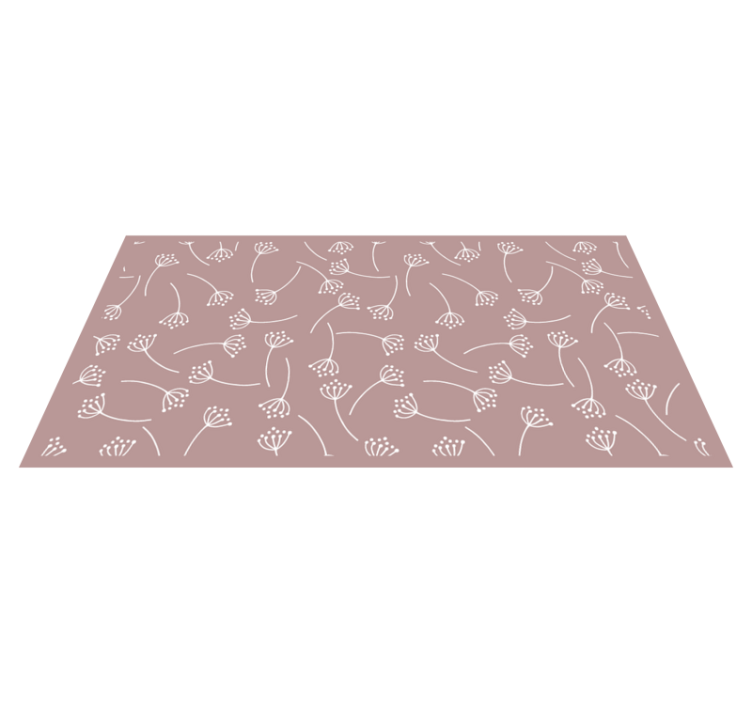 Soft Floral Pattern nature rug - TenStickers