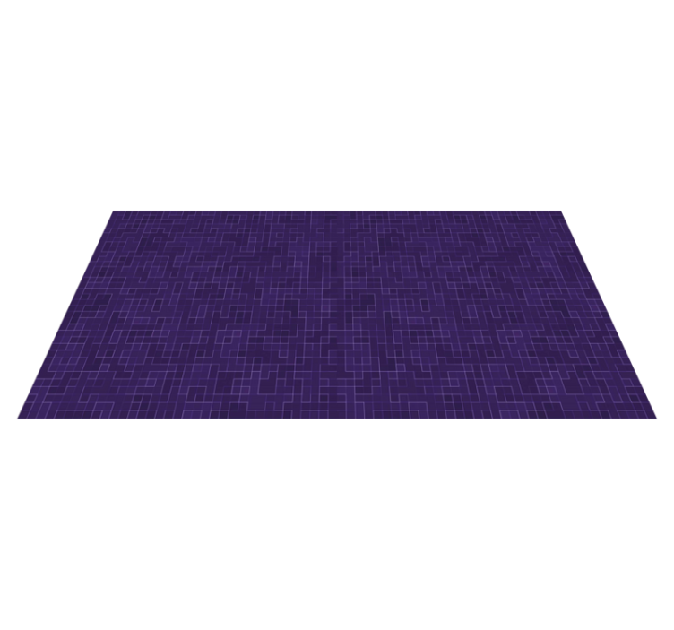 Purple Patterned Graphics geometric rug - TenStickers
