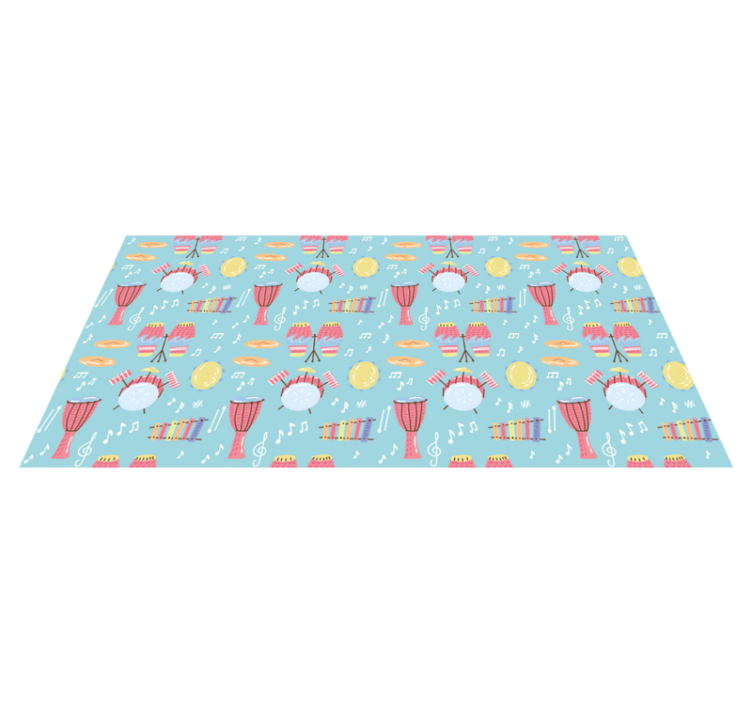 Musical Instruments Fun kids rug - TenStickers