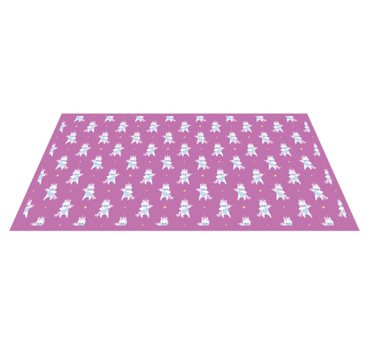Unicorn Adventure Theme kids rug - TenStickers