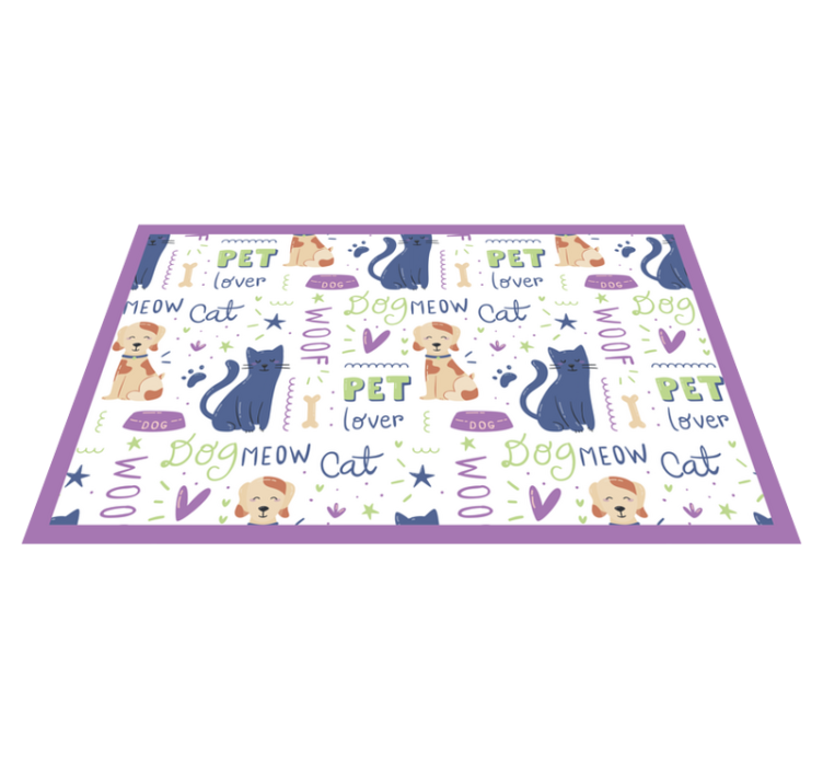 Pet Lover Theme animal mat - TenStickers