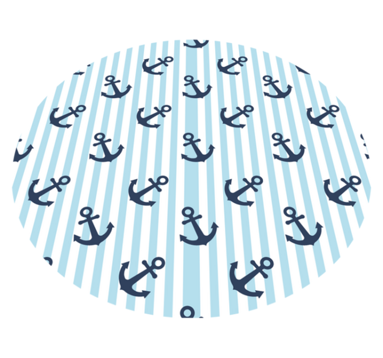 Kids rug nautical anchor design - TenStickers