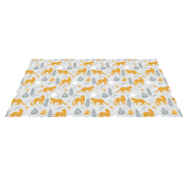 Wildlife cats pattern animal mat - TenStickers