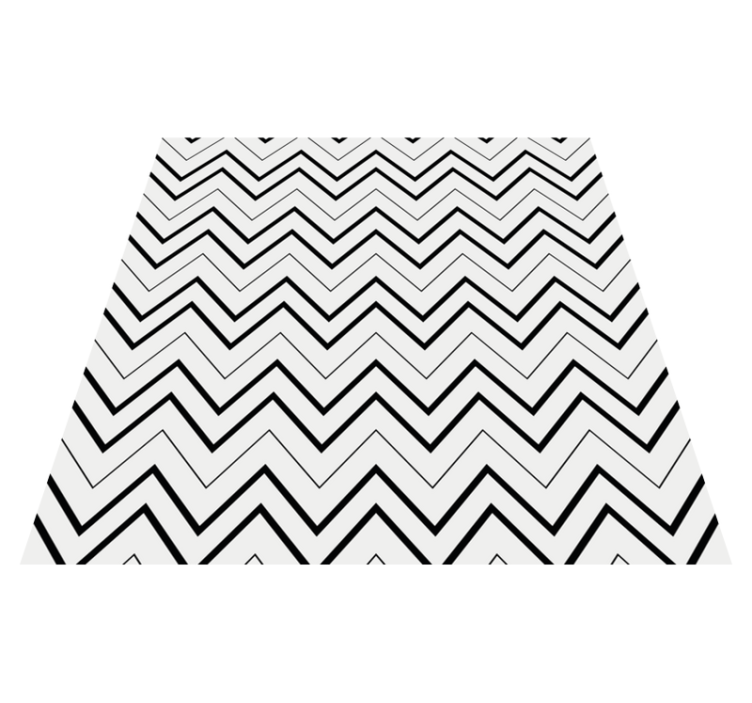 Minimalistic rug in chevron pattern design - TenStickers