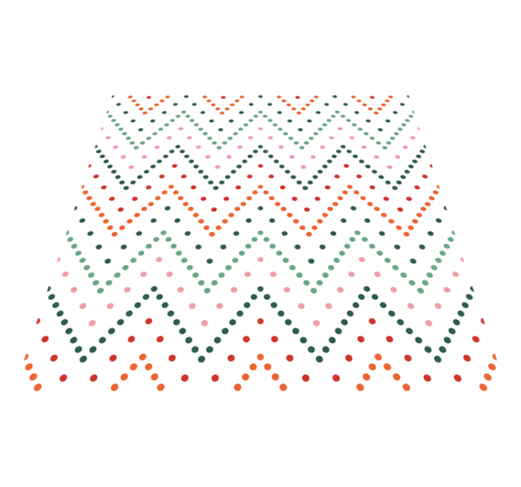 Colorful Chevron Pattern kids rug - TenStickers