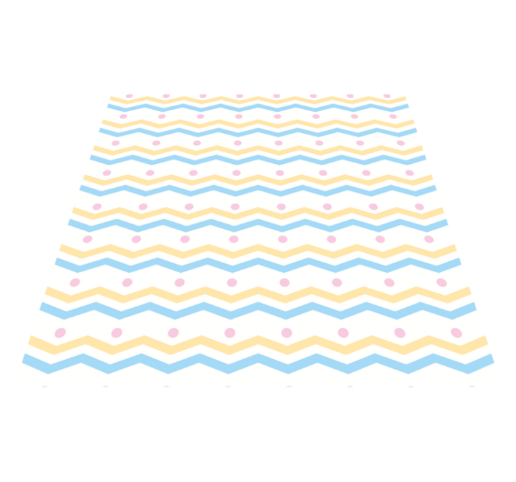 Chevron Colorful Pattern kids carpet - TenStickers
