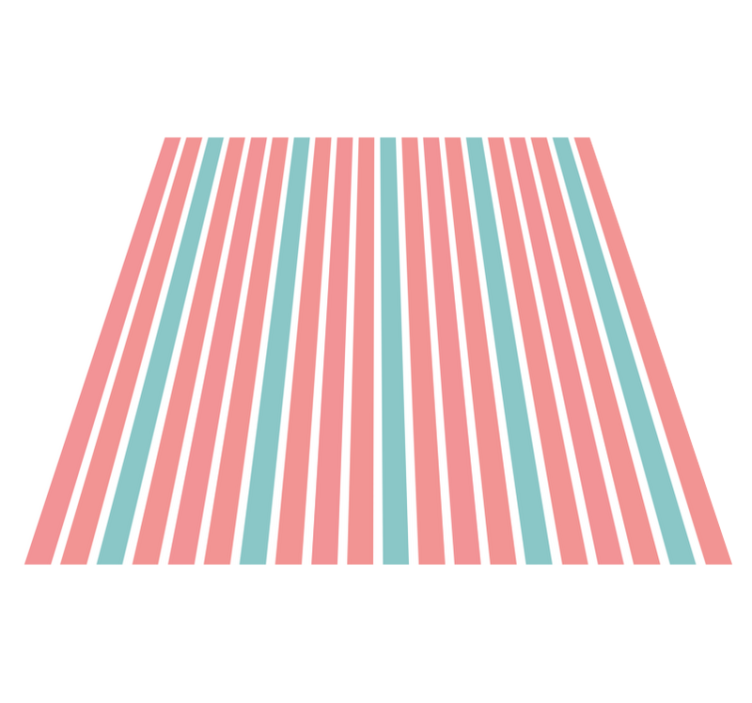 Bright Striped Print stripes rug - TenStickers