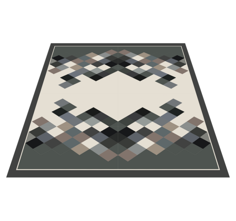 Modern Square Pattern geometric rug - TenStickers