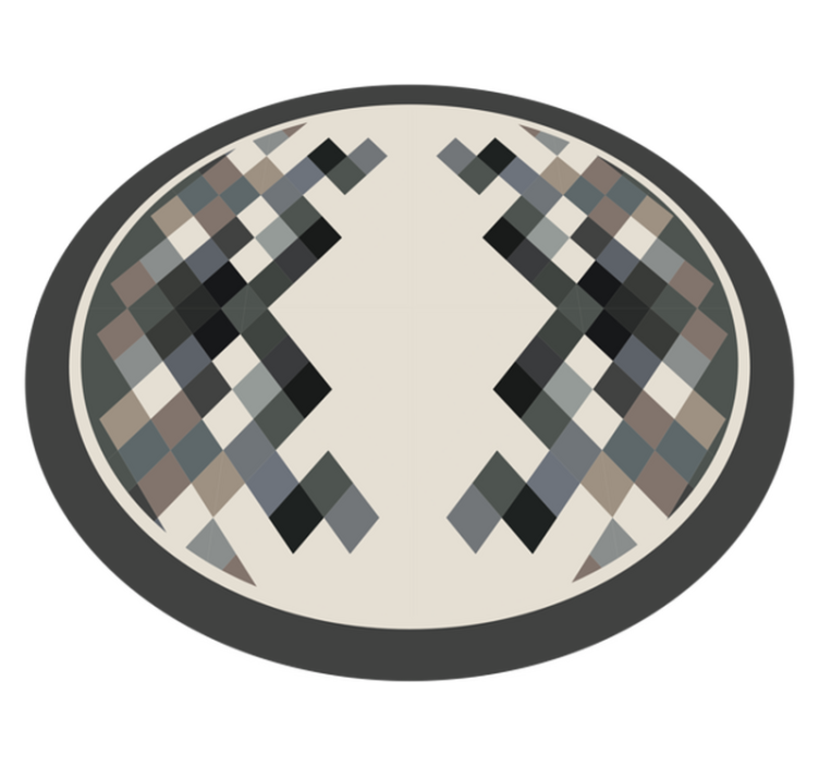 Geometric Elements stripes rug - TenStickers