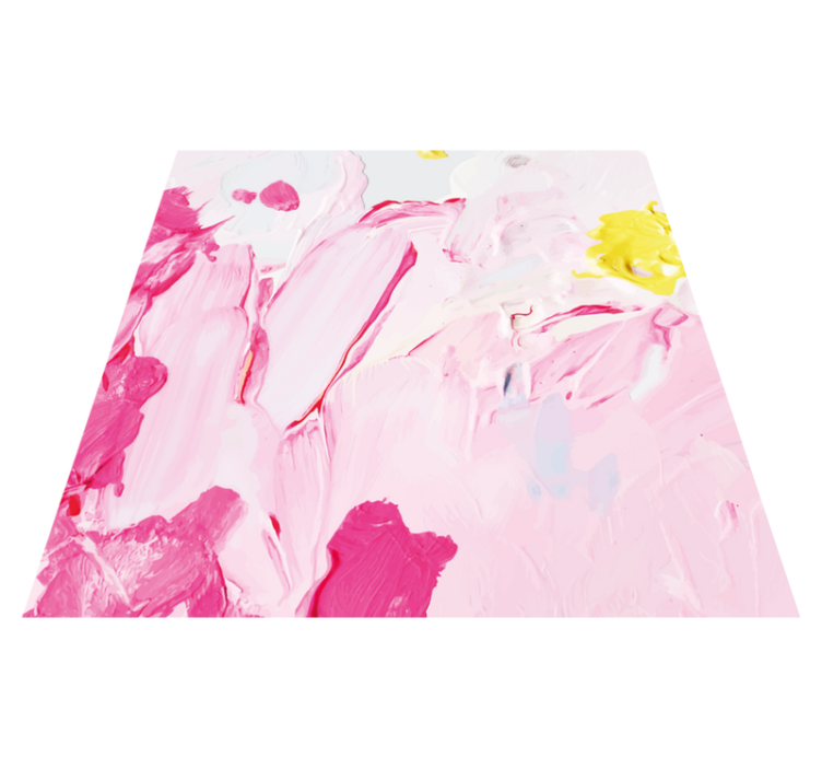 Teenage bedroom rug in abstract brushstrokes design - TenStickers