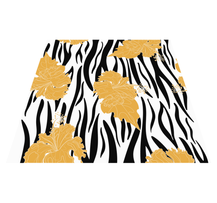 Animal print rug in zebra jungle design - TenStickers
