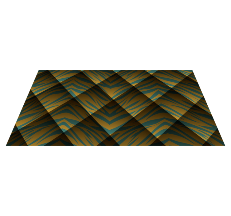 Tiger Stripe Concept animal print rug - TenStickers