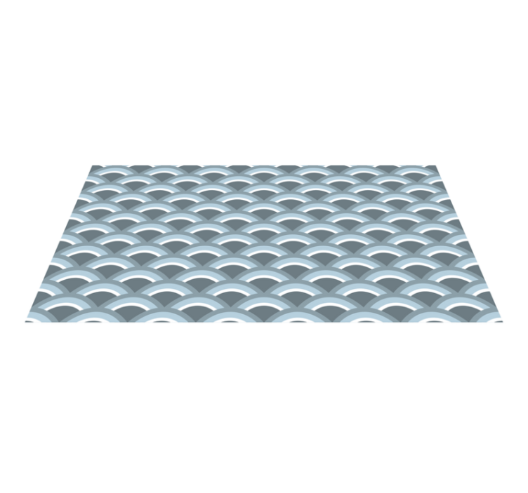 Relaxing Wave Pattern geometric rug - TenStickers