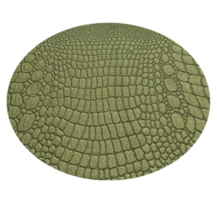 Animal print rug in natural crocodile skin - TenStickers
