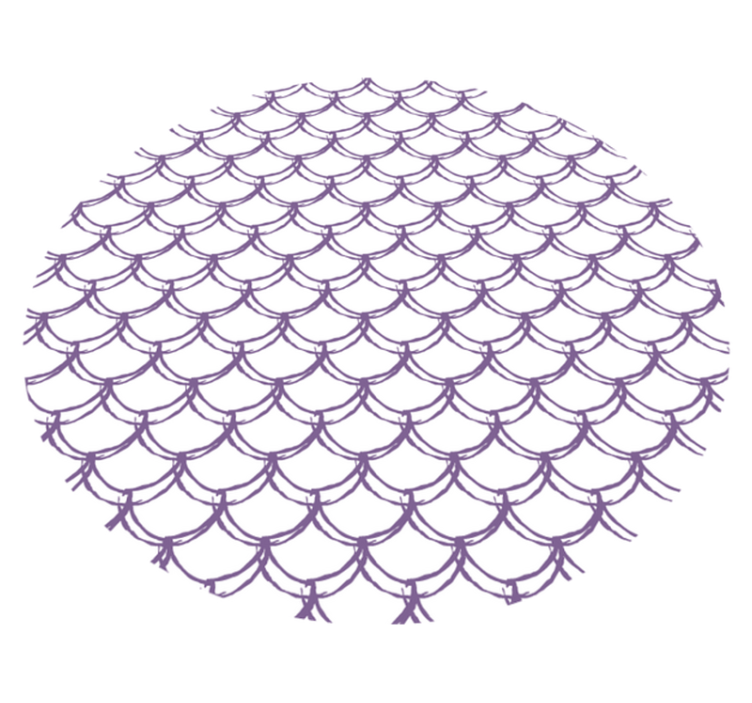 Purple Scalloped Pattern texture rug - TenStickers