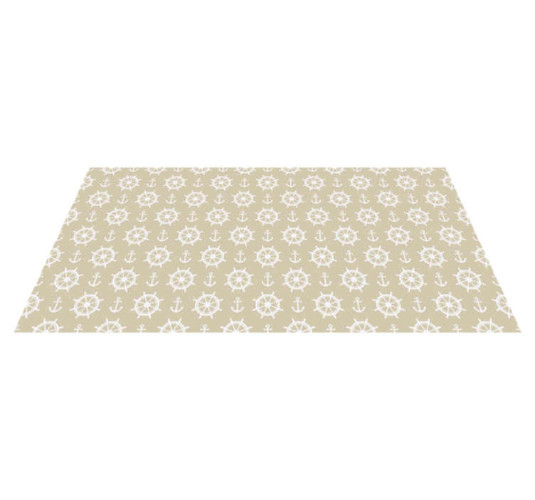 Maritime compass motif living room rug - TenStickers