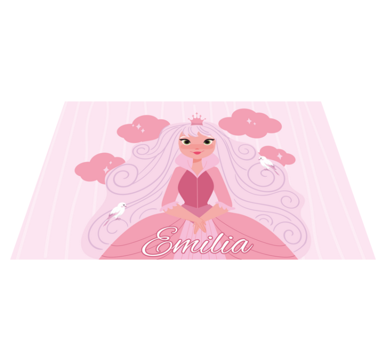 Princess Character custom floor mat - TenStickers