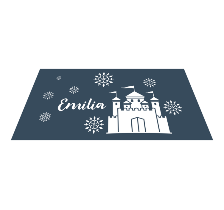 Castle Playful Scene custom floor mat - TenStickers