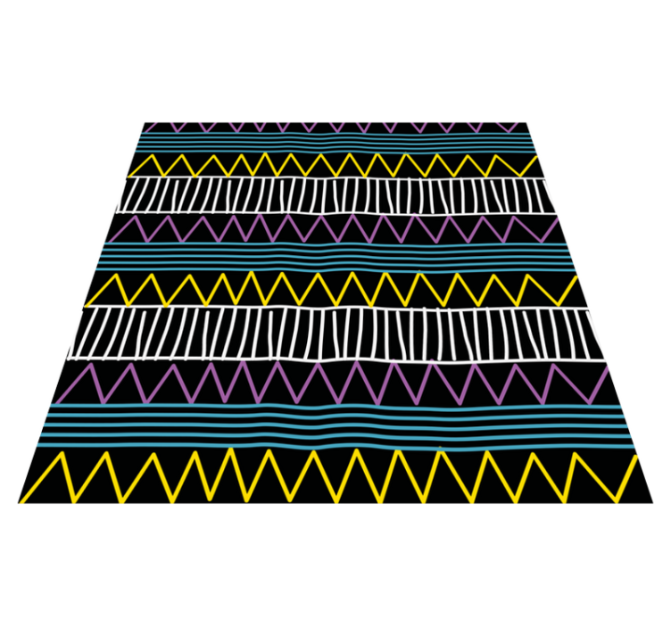 Colorful Pattern Play geometric rug - TenStickers