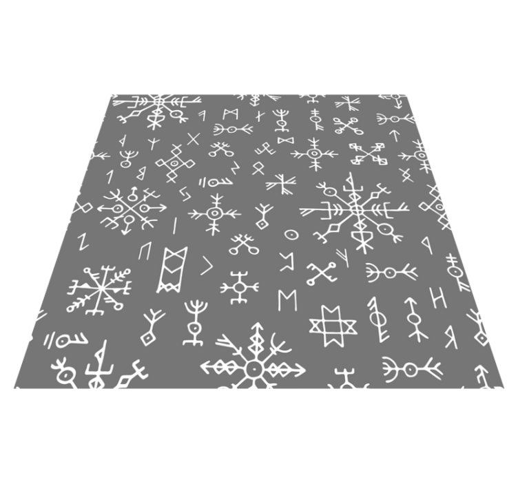 Geometric Symbol Pattern nordic rug - TenStickers