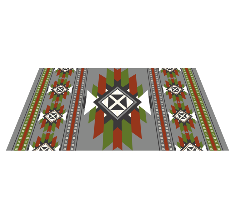 Textured Geometric Pattern ethnic rug - TenStickers