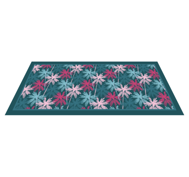 Tropical Palm Motif nature rug - TenStickers