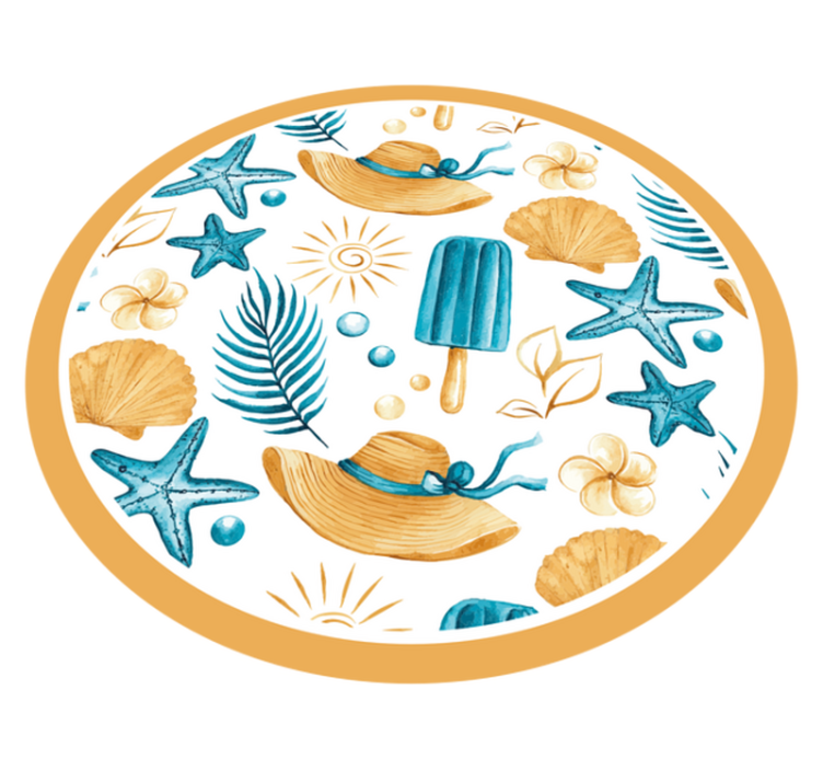 Summer Vacation Vibes nature rug - TenStickers