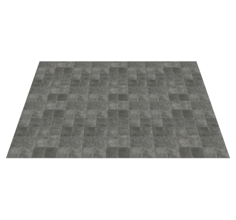 Stylish Grey Tiles bathroom mat - TenStickers