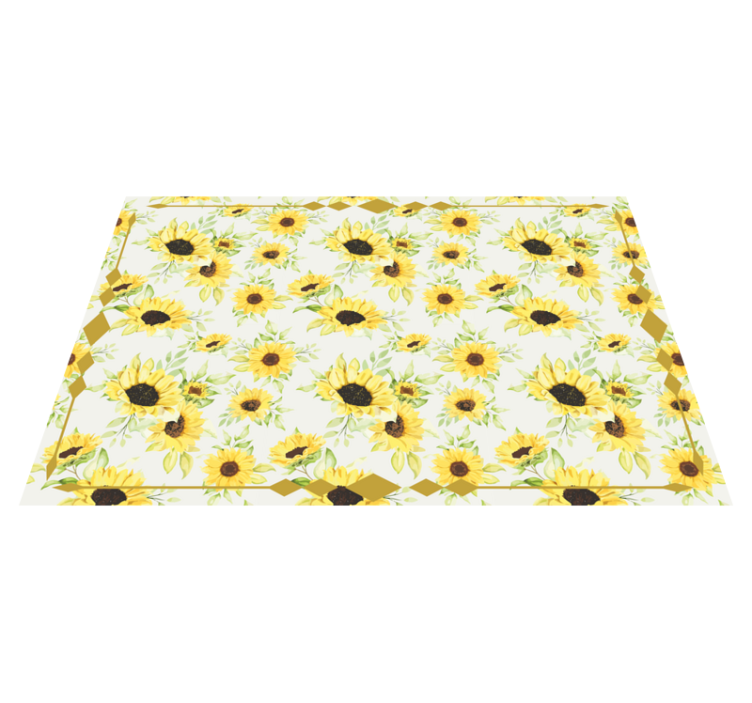 Bright Flower Arrangement floral rug - TenStickers