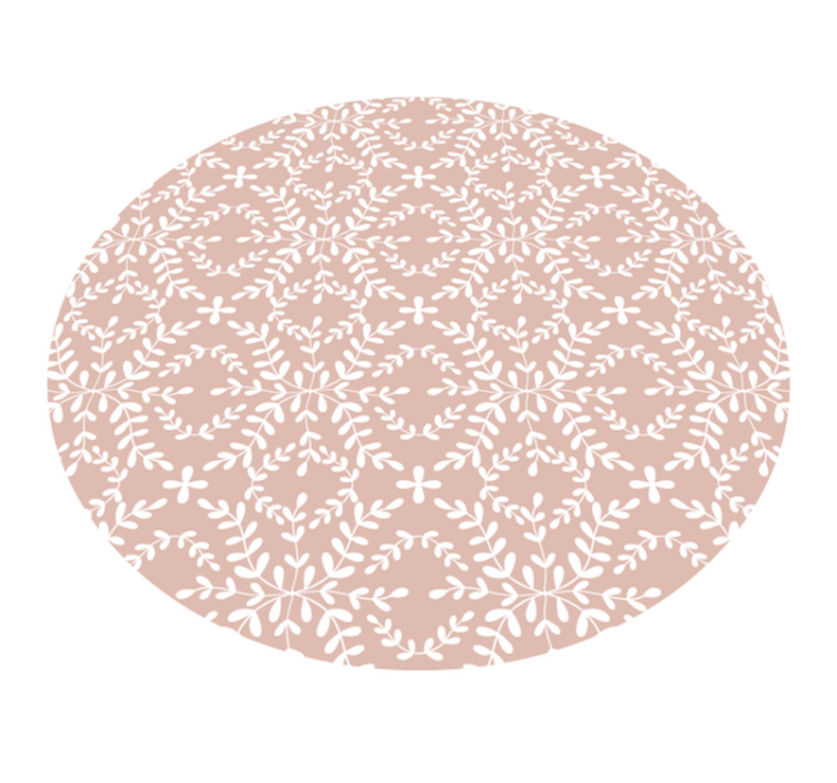Delicate Bloom Composition floral rug - TenStickers
