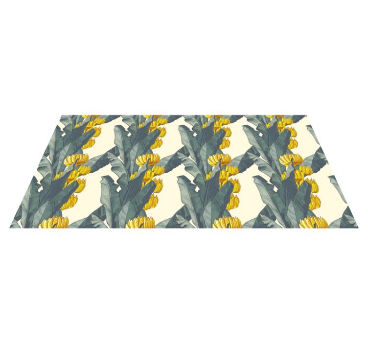 Tropical Flower Composition floral rug - TenStickers