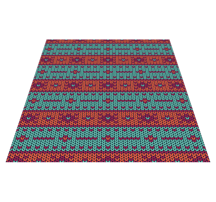 Lively Geometric Motif ethnic rug - TenStickers