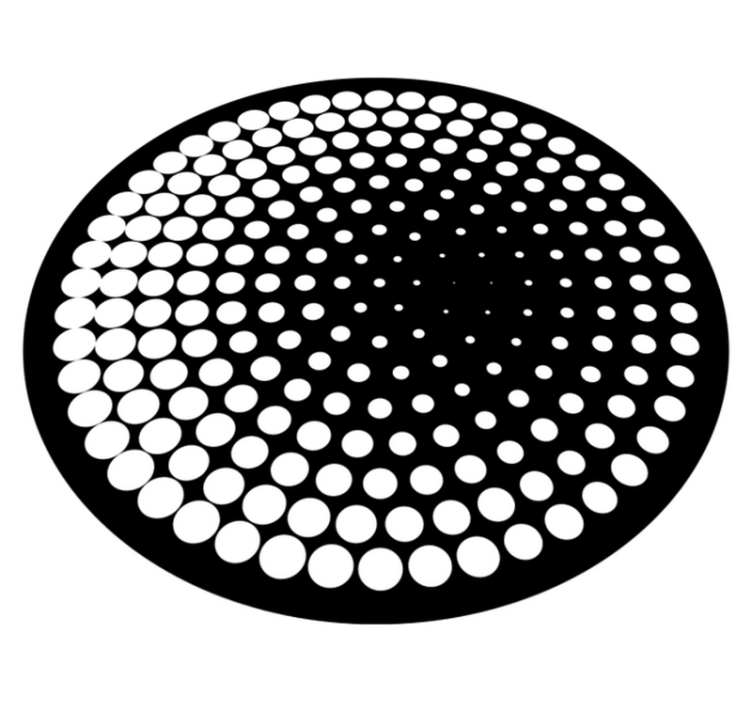 Dotted Pattern geometric rug - TenStickers