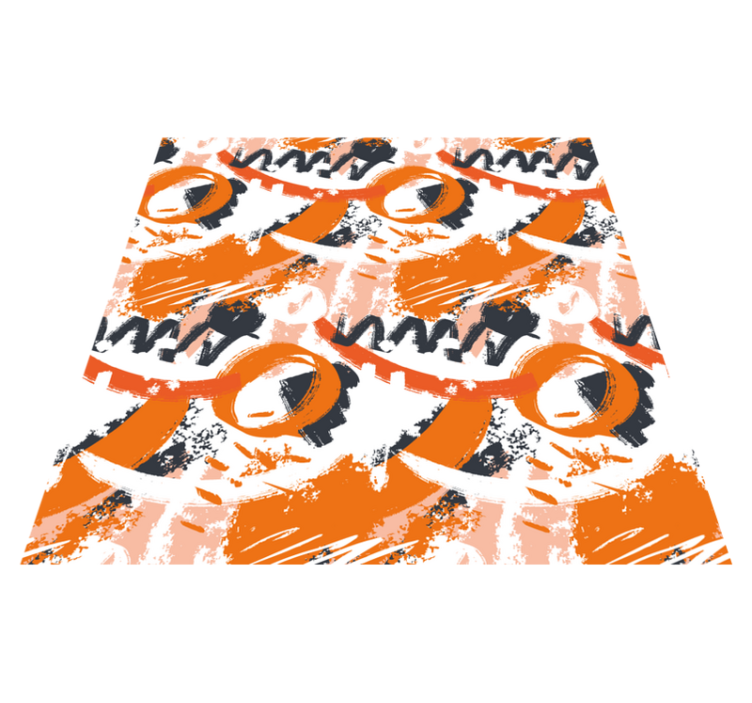 Abstract shapes burst modern rug - TenStickers