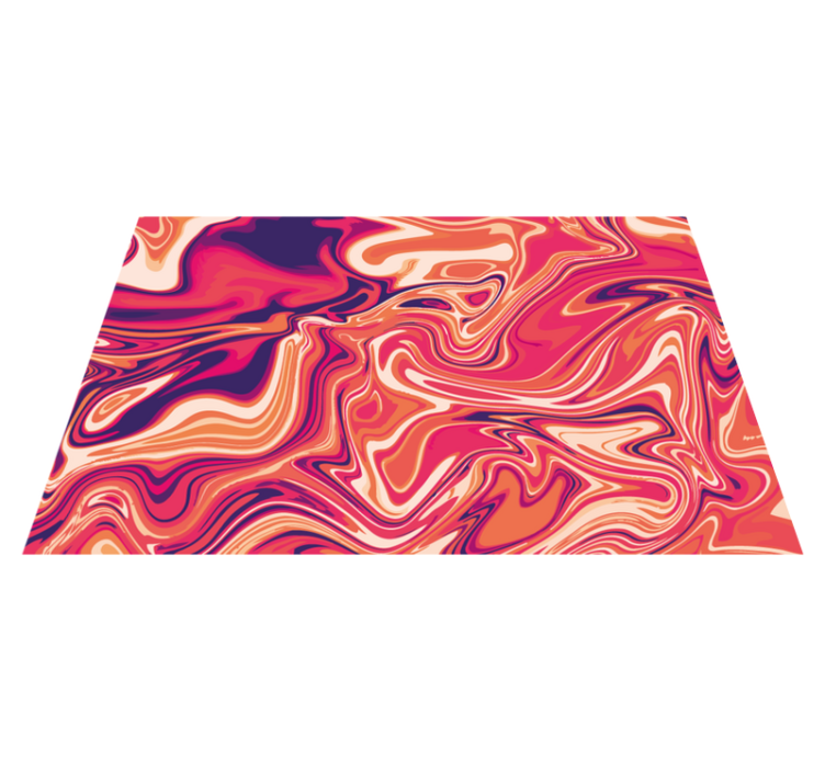 Vibrant Twirl Motif modern rug - TenStickers