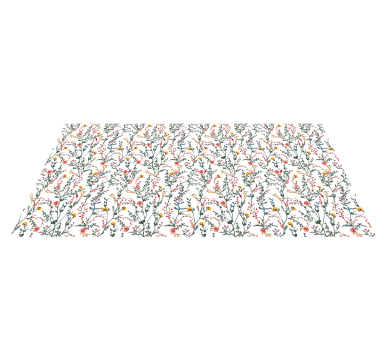 Botanical Oasis floral rug - TenStickers