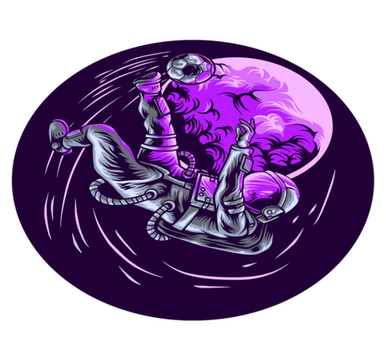 Astronaut Floating star rug - TenStickers