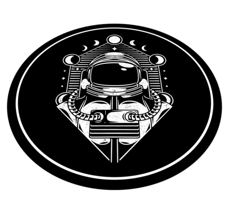 Astronaut Graphic teenage bedroom rug - TenStickers