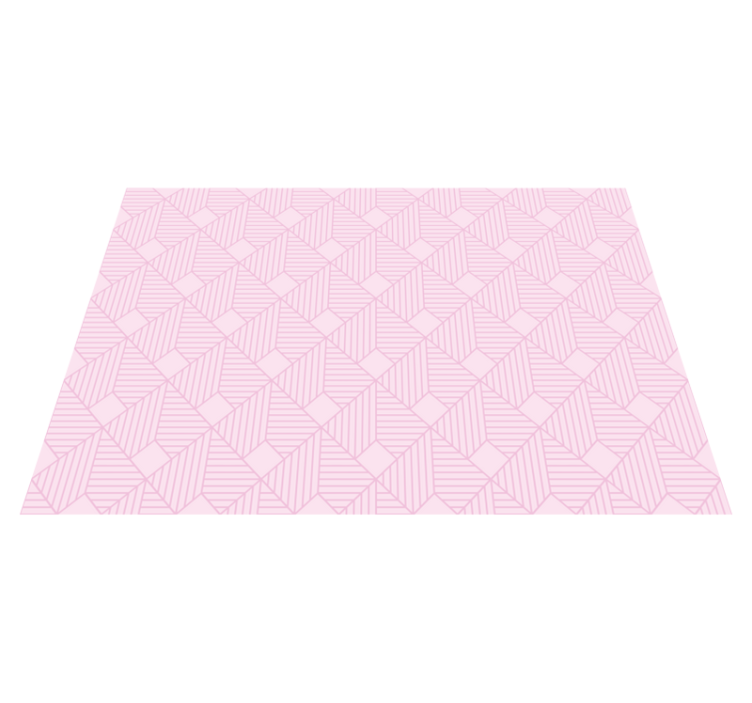 Pink elegant patterns geometric rug - TenStickers