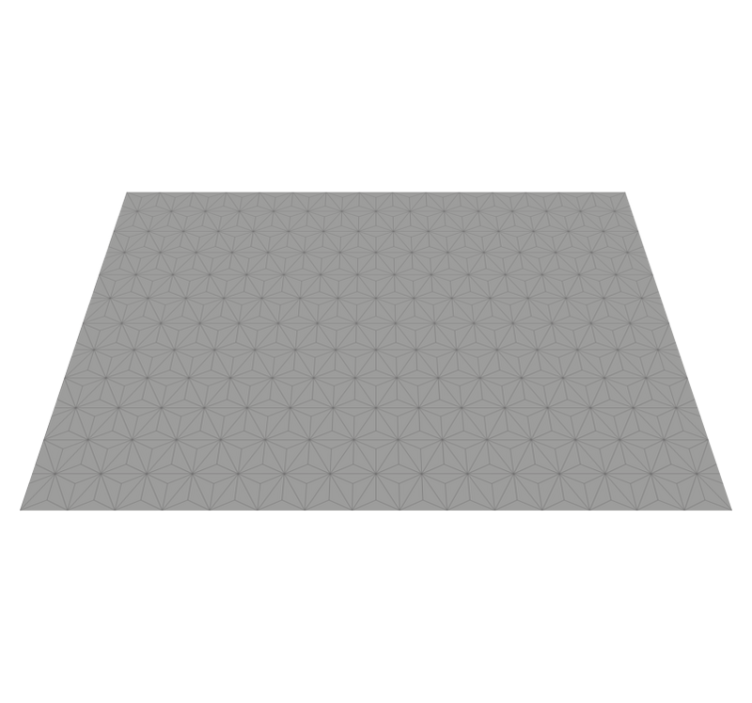 Geometric Grey Motif tile carpet - TenStickers