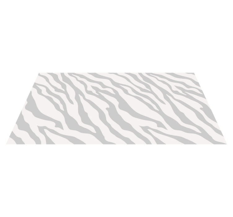 Gray Zebra Stripes animal print rug - TenStickers
